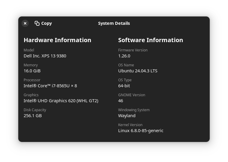 Laptop avec moniteur externe - setup de développement